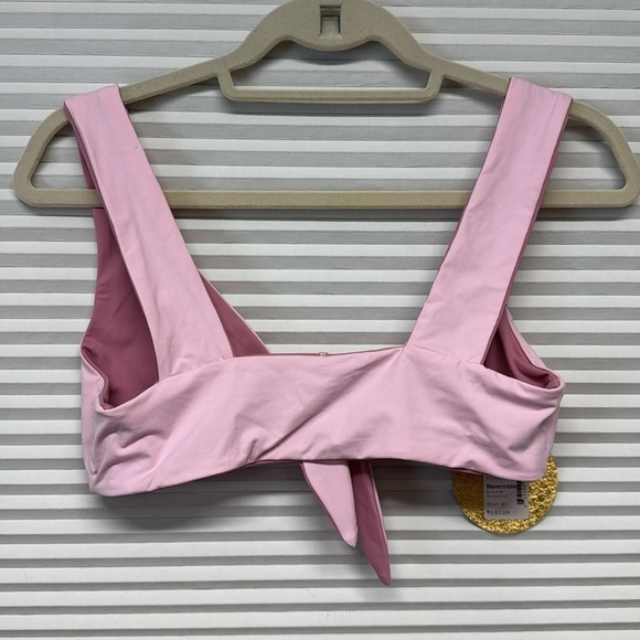 KYA Swim NWT Pink Blossom and Rosewater Newport Uniquely Reversible Bikini Top - Picture 5 of 10